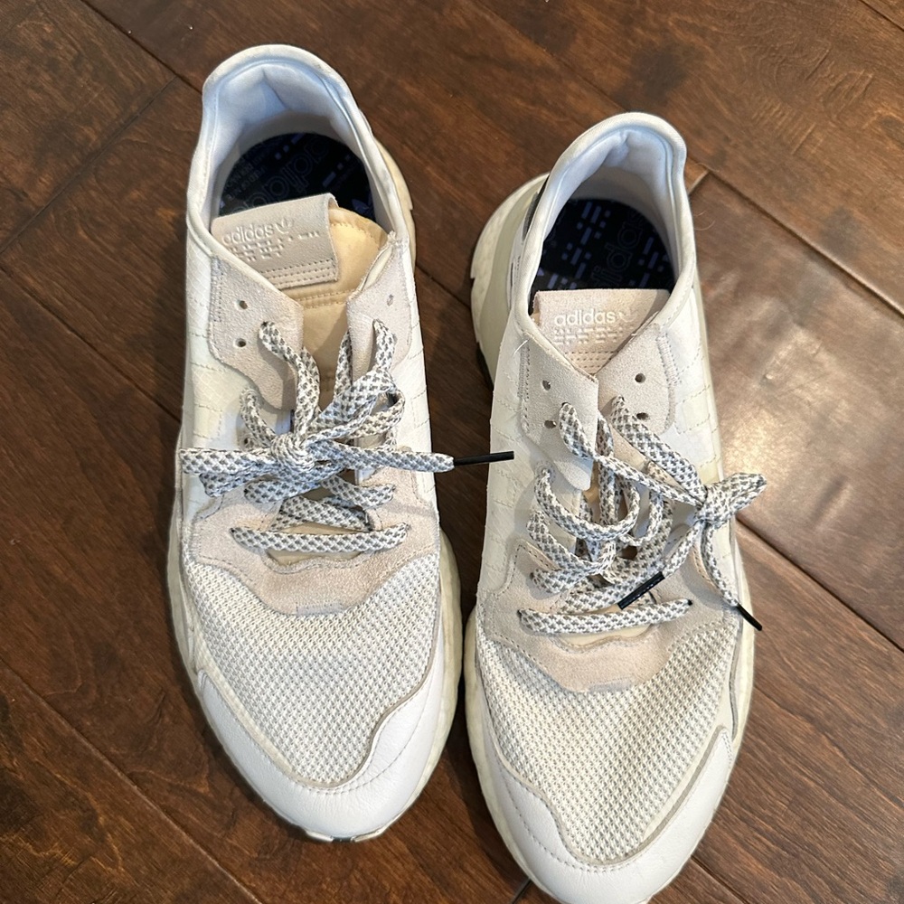 Adidas Nite Jogger Crystal White - Men’s Size 11